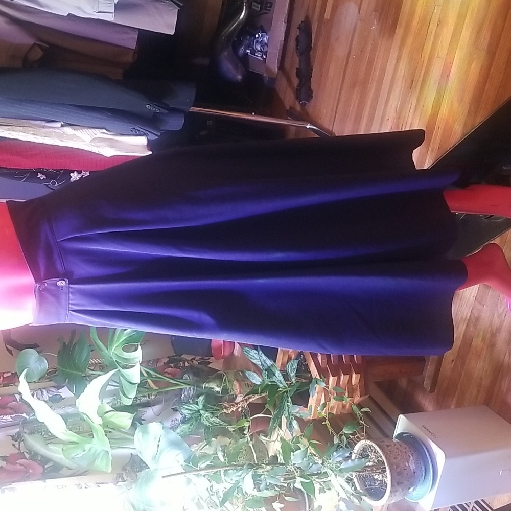 Dior Elegant Deep Purple A-Line Skirt